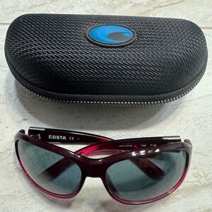 Costa Inlet Maroon Inlet Sunglasses with case . Brand new.